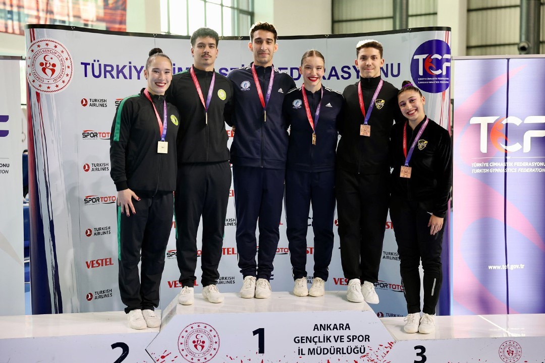 MCBÜ’lü cimnastikçilerden Ankara’da madalya yağmuru