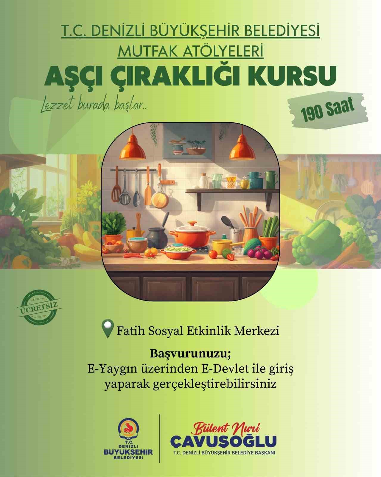 Denizli Büyükşehir geleceğin şeflerini yetiştirecek