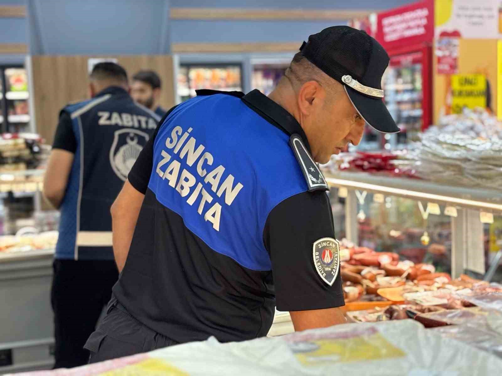Sincan’da market denetimleri aralıksız devam ediyor
