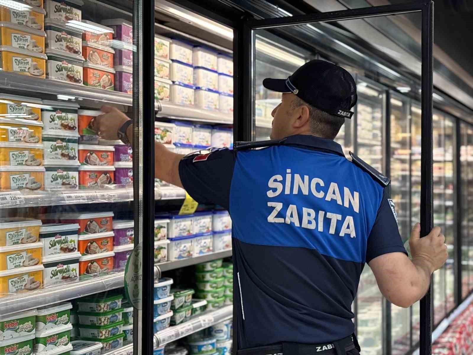 Sincan’da market denetimleri aralıksız devam ediyor
