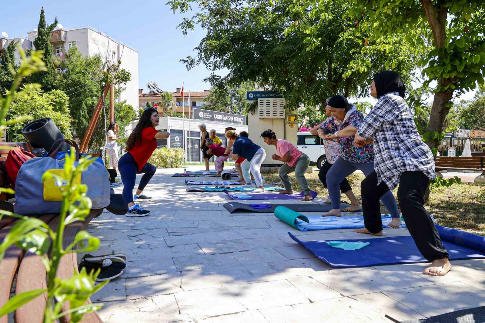Kadın Danışma Merkezi’nde sabah sporu
