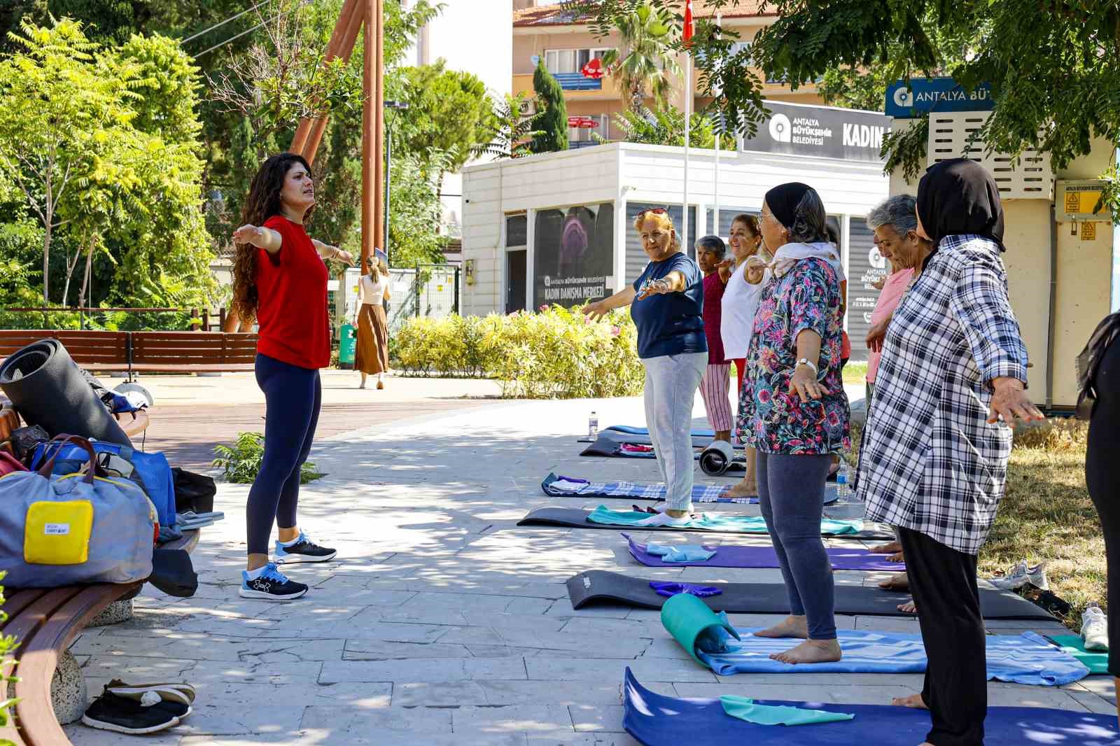 Kadın Danışma Merkezi’nde sabah sporu