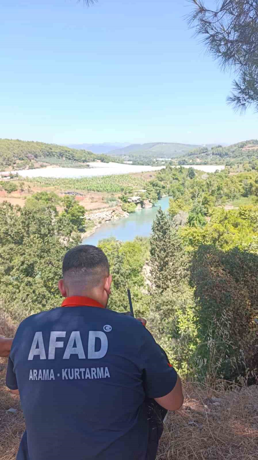 Alara Çayı’nda kaybolan genci arama çalışmaları 20’nci gününde sürüyor