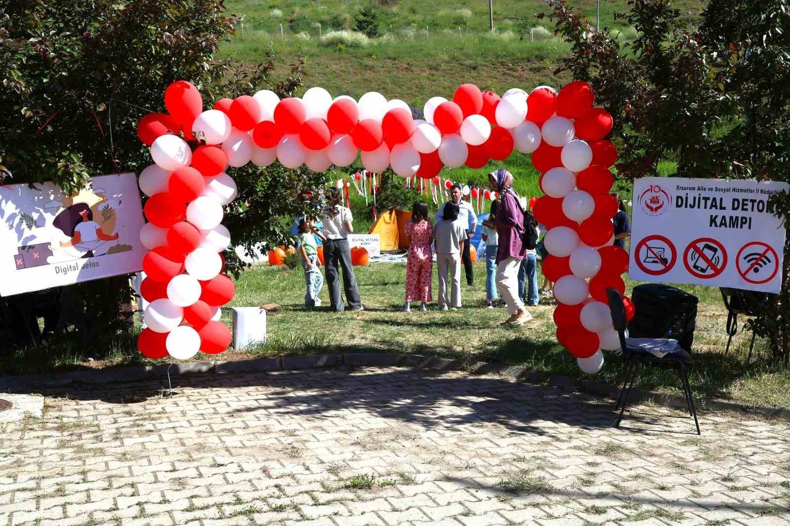 Erzurum’da çocuklar ve gençler için dijital detoks kampı düzenlendi