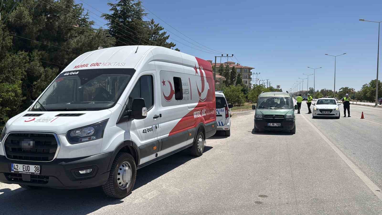 Konya - Ankara Kara yolunda NATO Zirvesi denetimleri