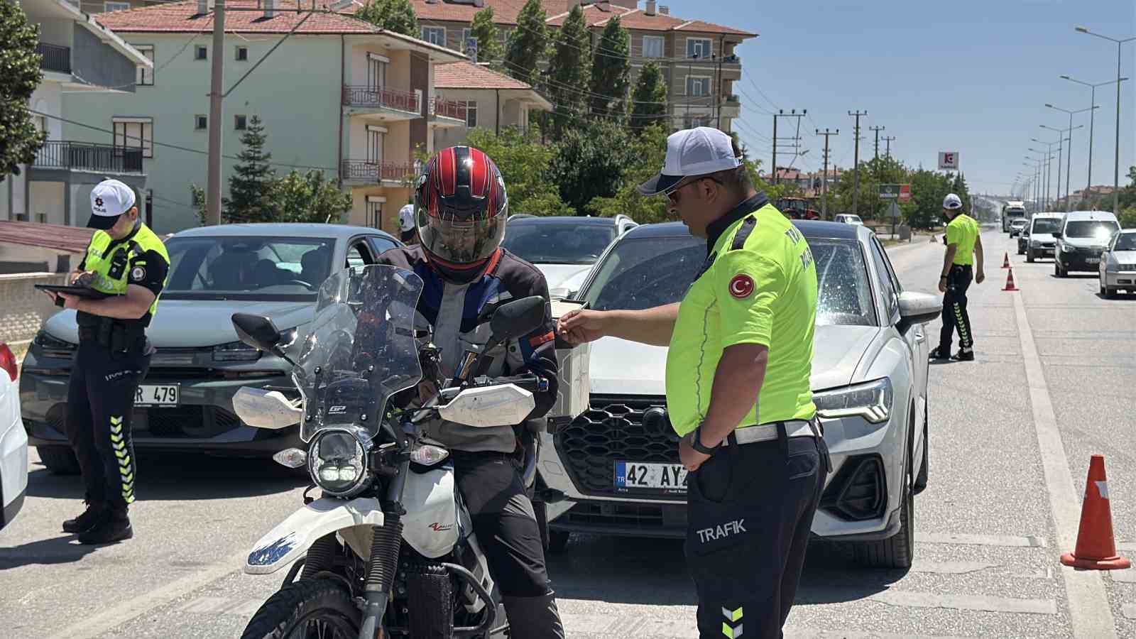 Konya - Ankara Kara yolunda NATO Zirvesi denetimleri