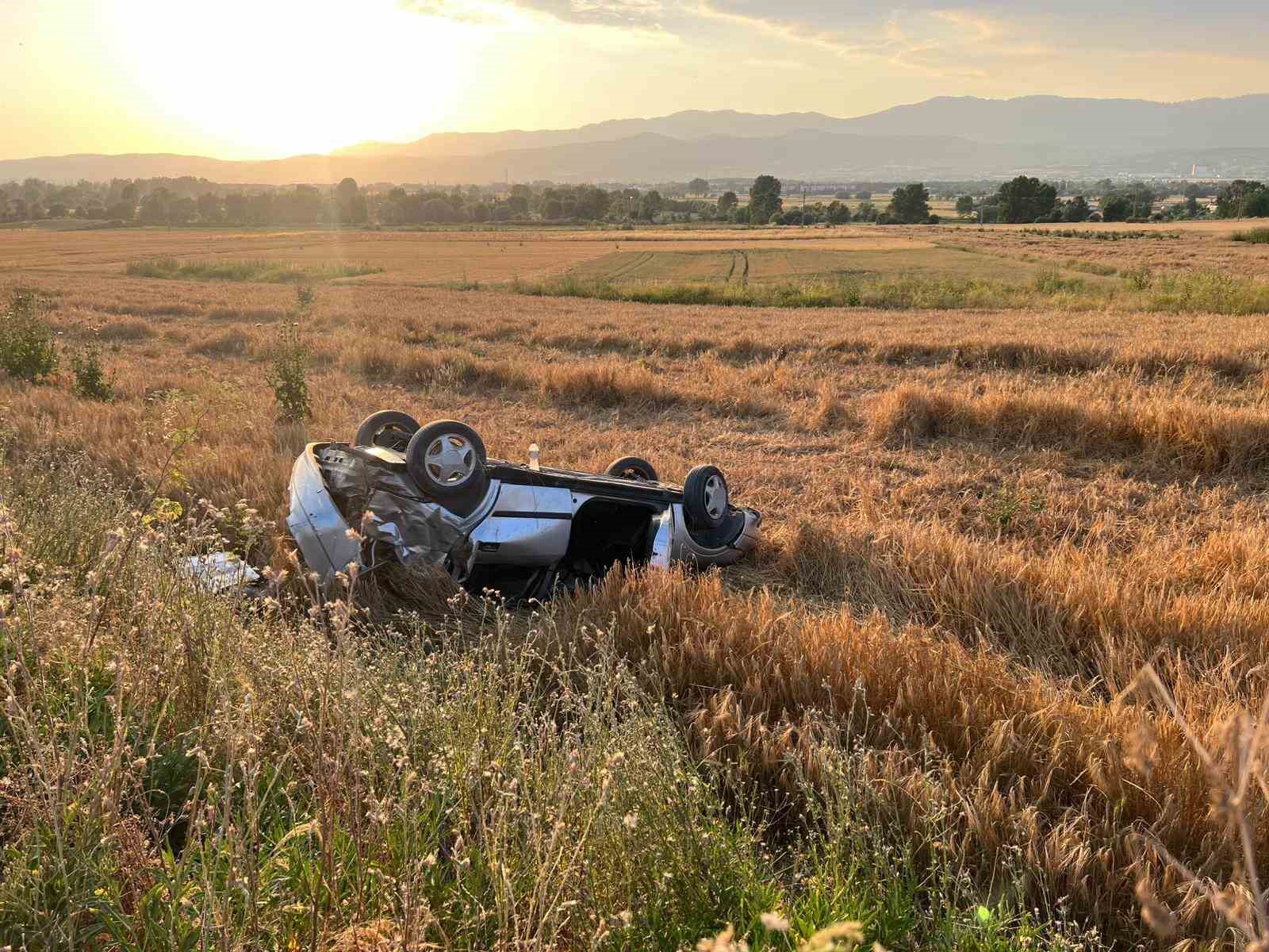 Bolu’da tarlaya uçan otomobil hurdaya döndü: Sürücü kayıplara karıştı