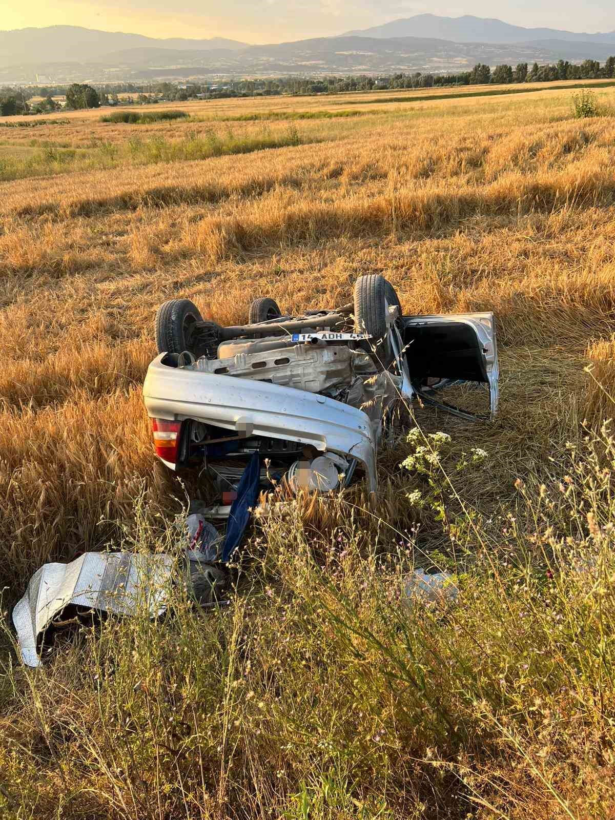 Bolu’da tarlaya uçan otomobil hurdaya döndü: Sürücü kayıplara karıştı