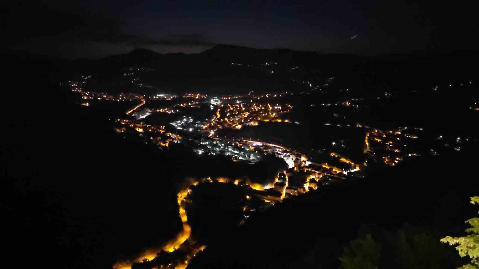 Karabük Yenice’de günbatımı sonrası hayran bırakan görüntü