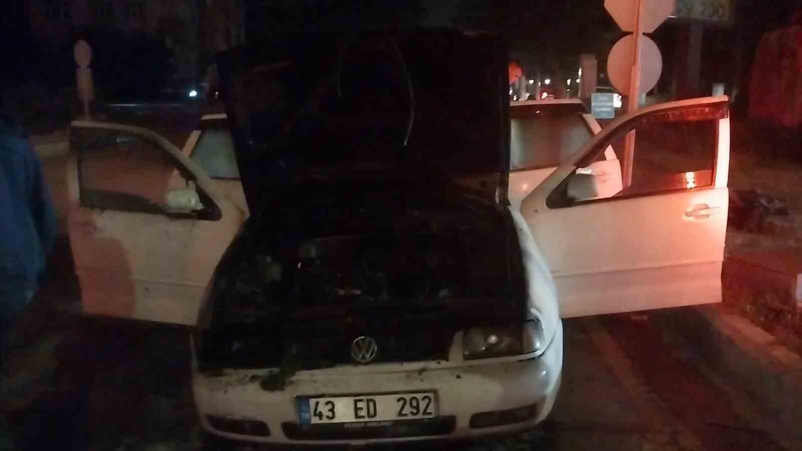 Kütahya’da araç yangını