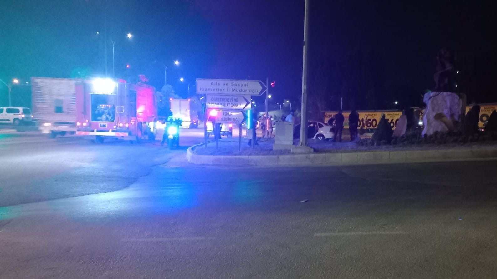 Kütahya’da araç yangını