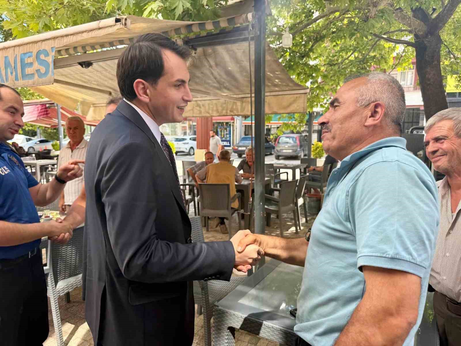 Hisarcık Kaymakamı Atam, esnaf ve vatandaşlarla buluştu
