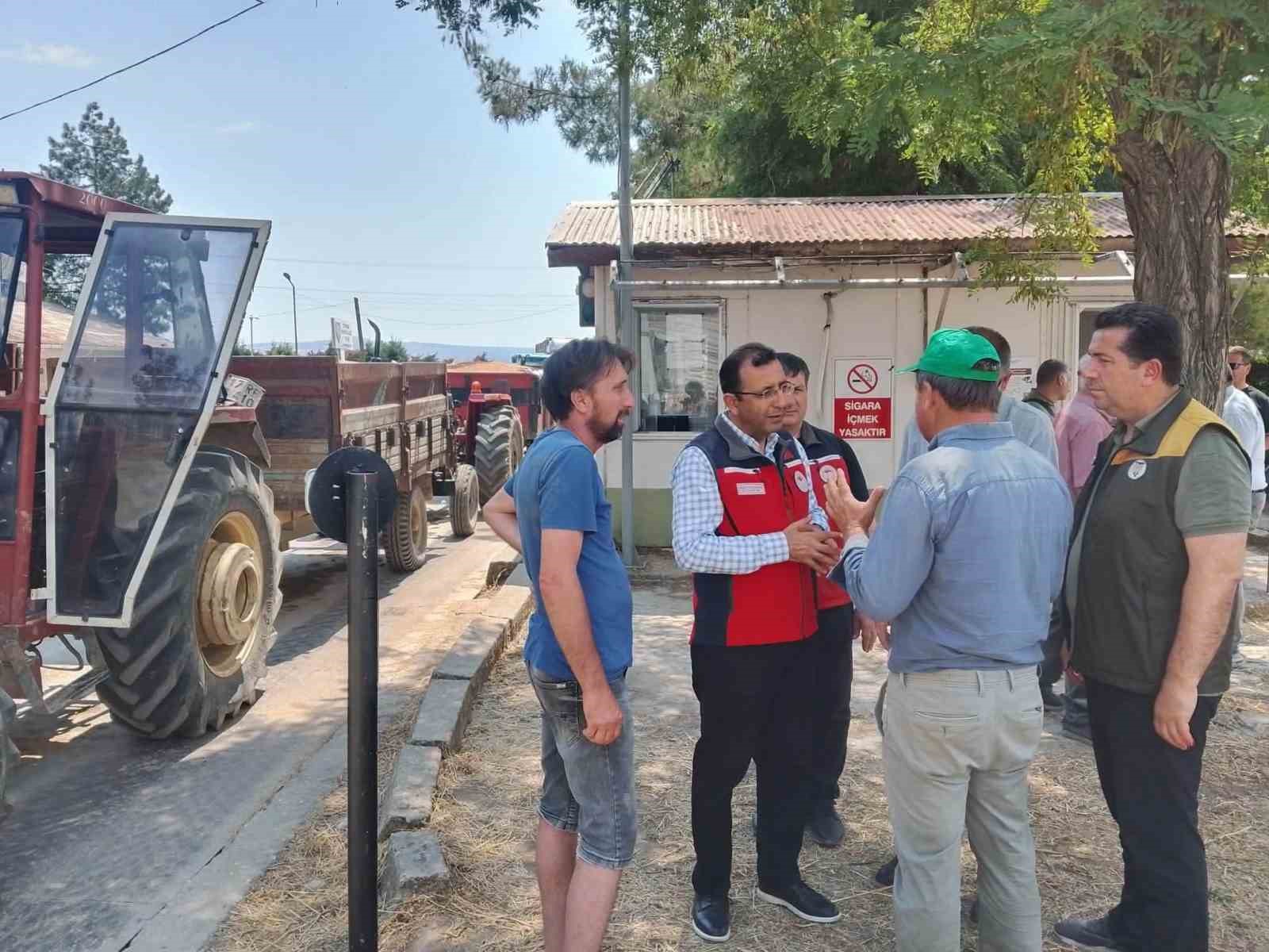 Geliboolu’da TMO alım noktalarında inceleme
