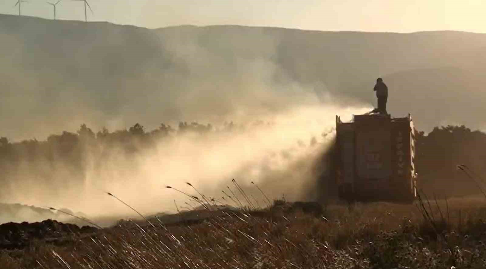 Gaziantep’te anız yangını