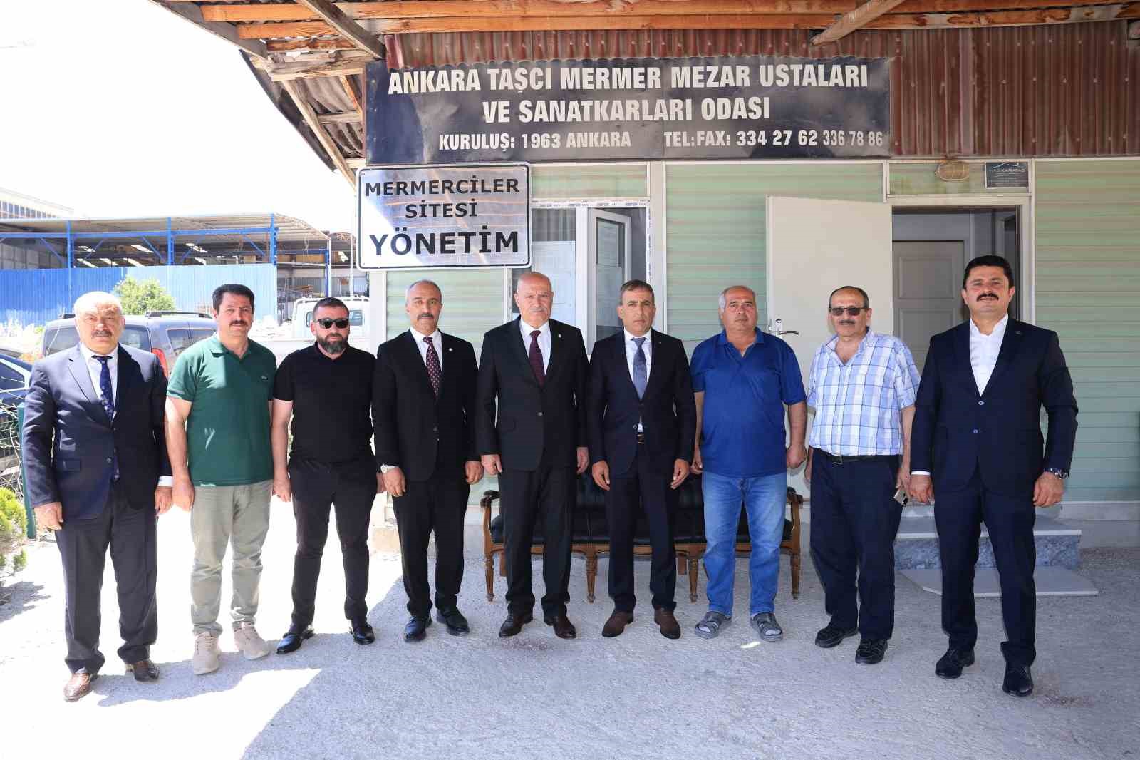 ATO Başkanı Baran, Yuvaköy Mermerciler Sitesi’nde sektör temsilcileriyle bir araya geldi