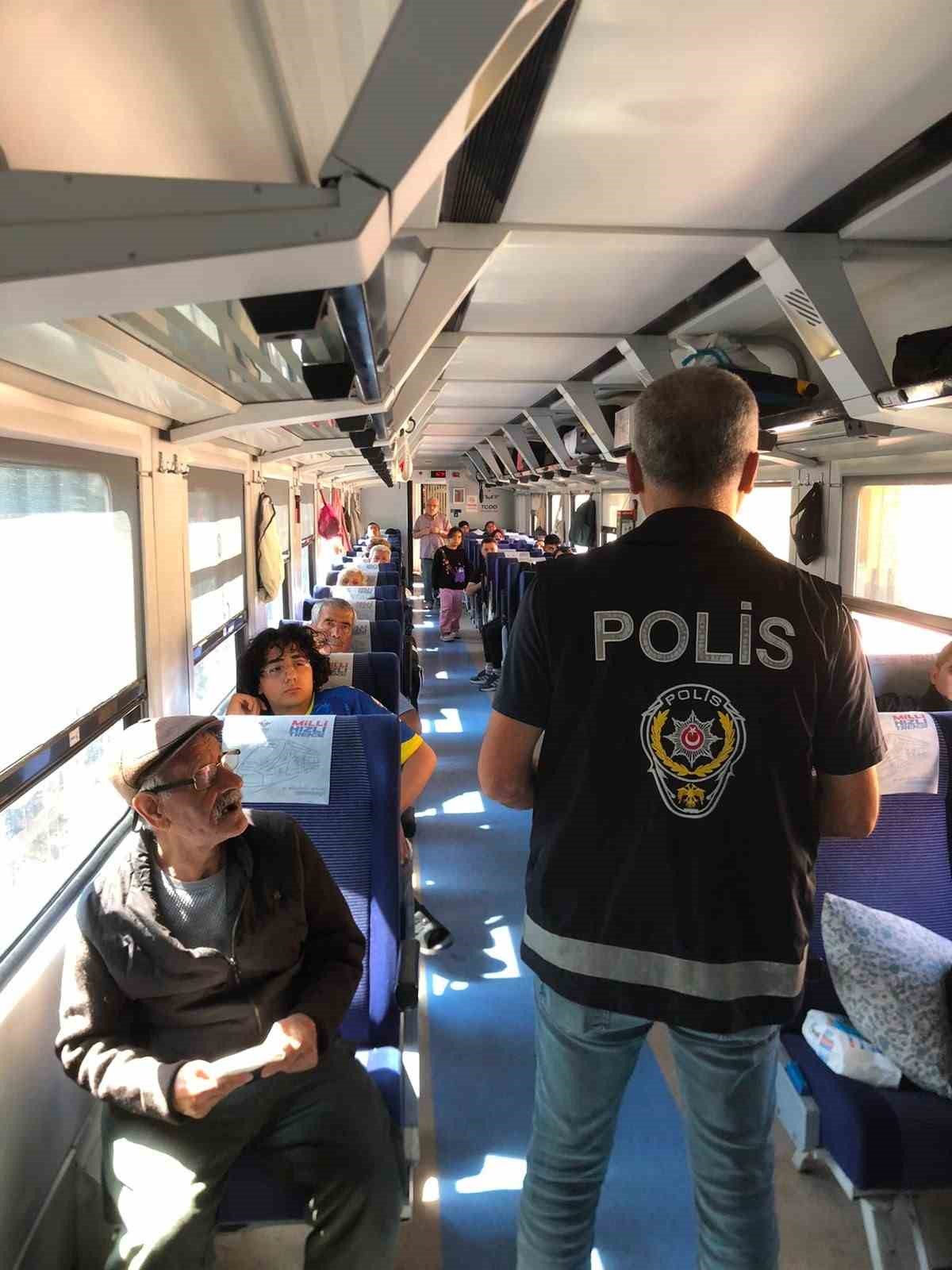 Yerköy’den geçen ‘Doğu Ekspresi’nde 81 yolcu sorgulandı