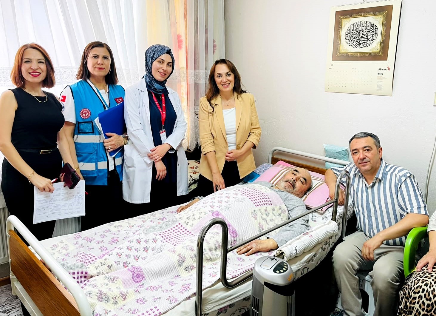 Denizli’de evde sağlık hizmetinden faydalanan hastalar ziyaret edildi