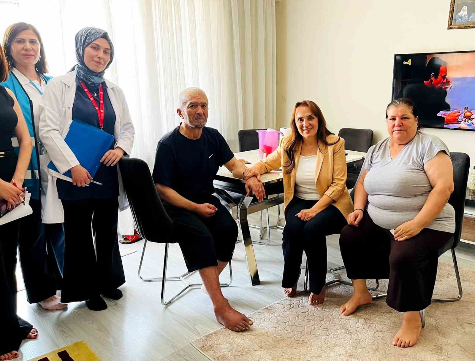 Denizli’de evde sağlık hizmetinden faydalanan hastalar ziyaret edildi