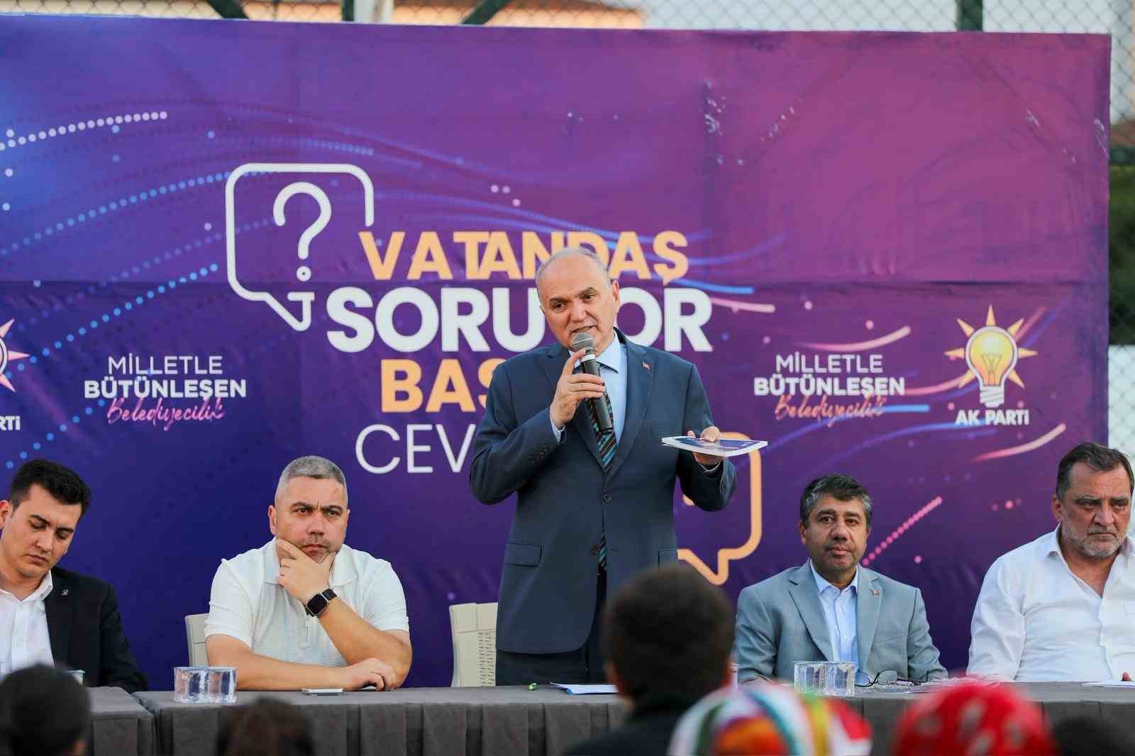 Başkan Özlü: "Biz seçimden seçime değil, her zaman sizinleyiz"