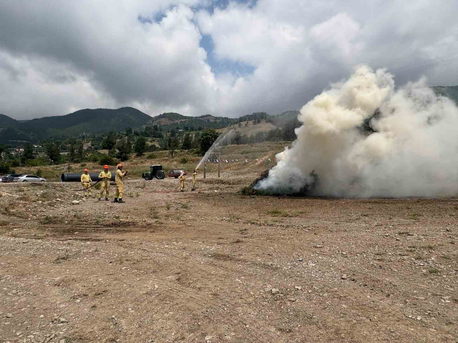 Osmaniye’de orman yangınlarına karşı özel timler tatbikatta buluştu