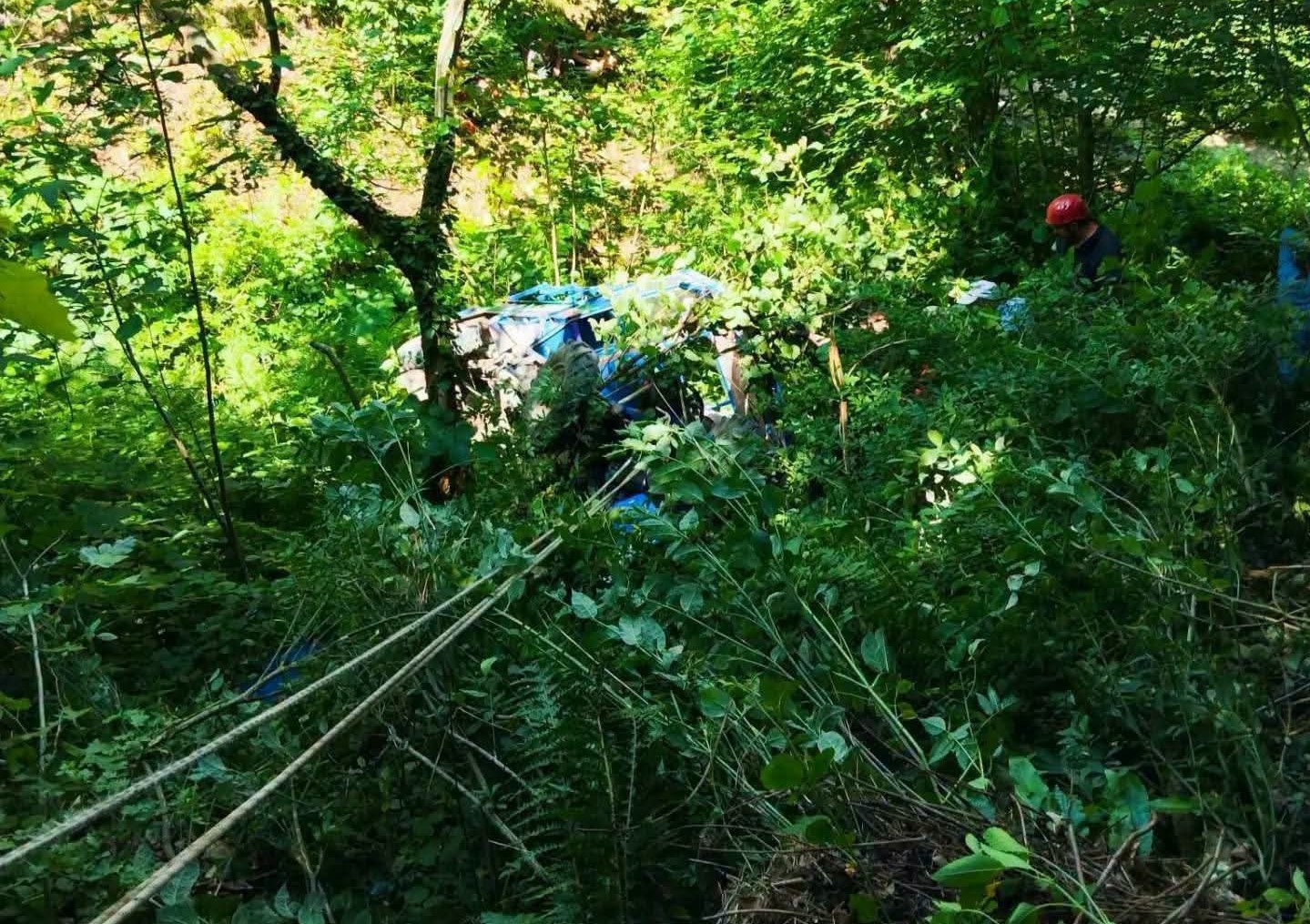 Ordu’da devrilen patpatın sürücüsü hayatını kaybetti