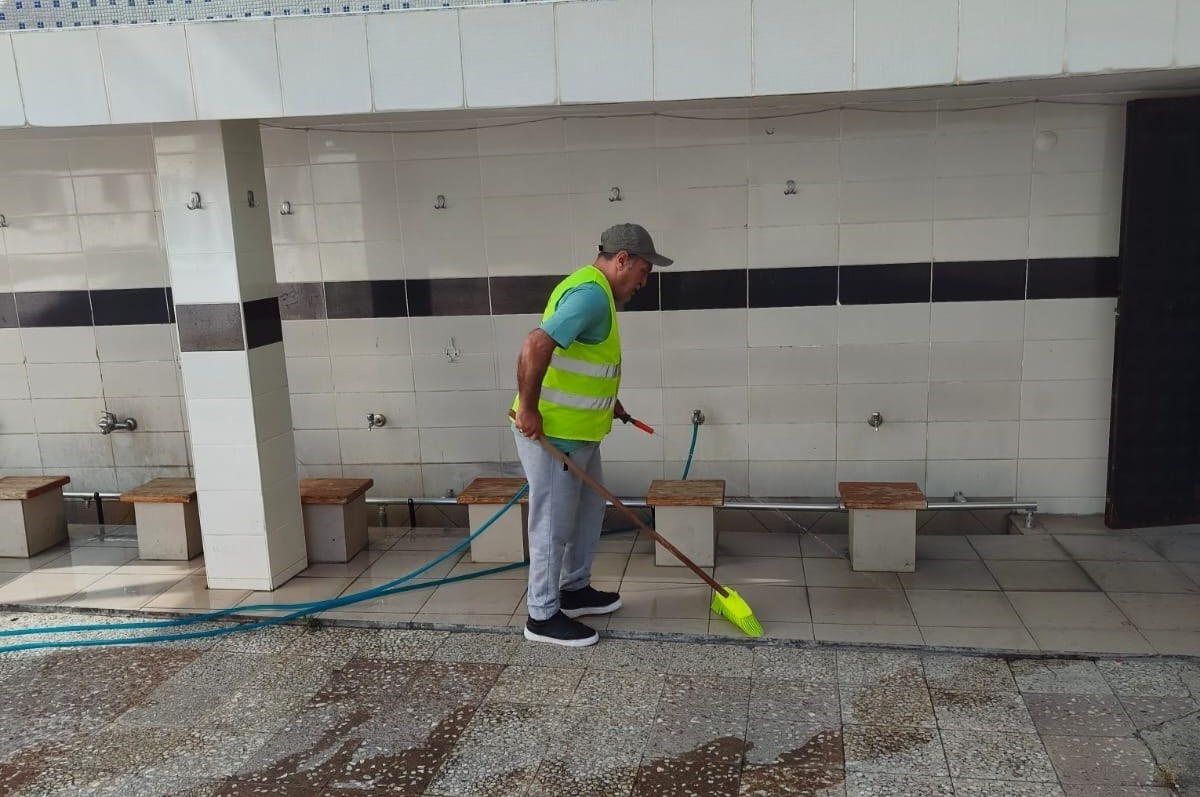 İlkadım’ın ibadethanelerinde hijyen için yoğun mesai