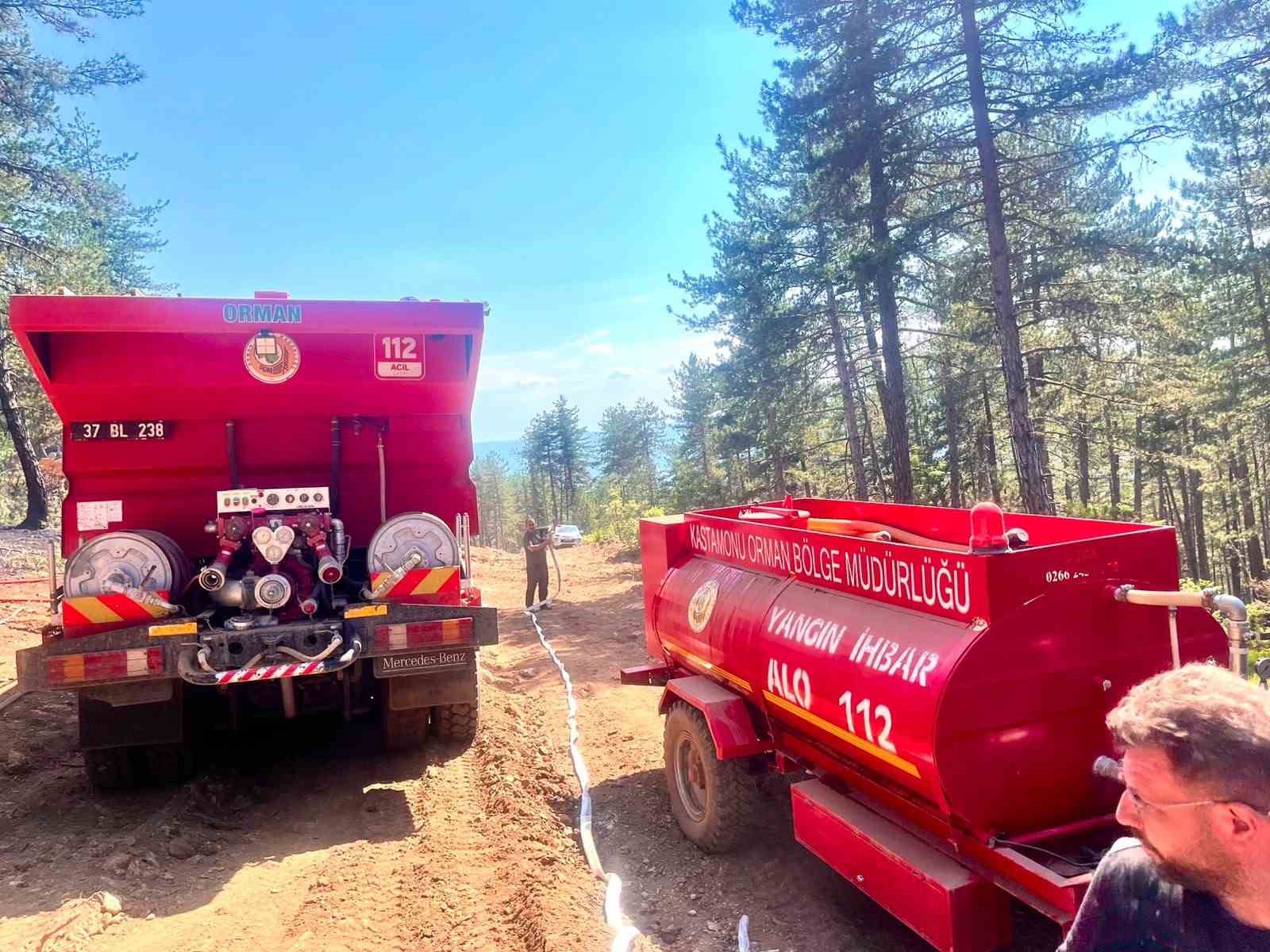 Kastamonu’da orman yangını: Alevlere havadan ve karadan müdahale edildi
