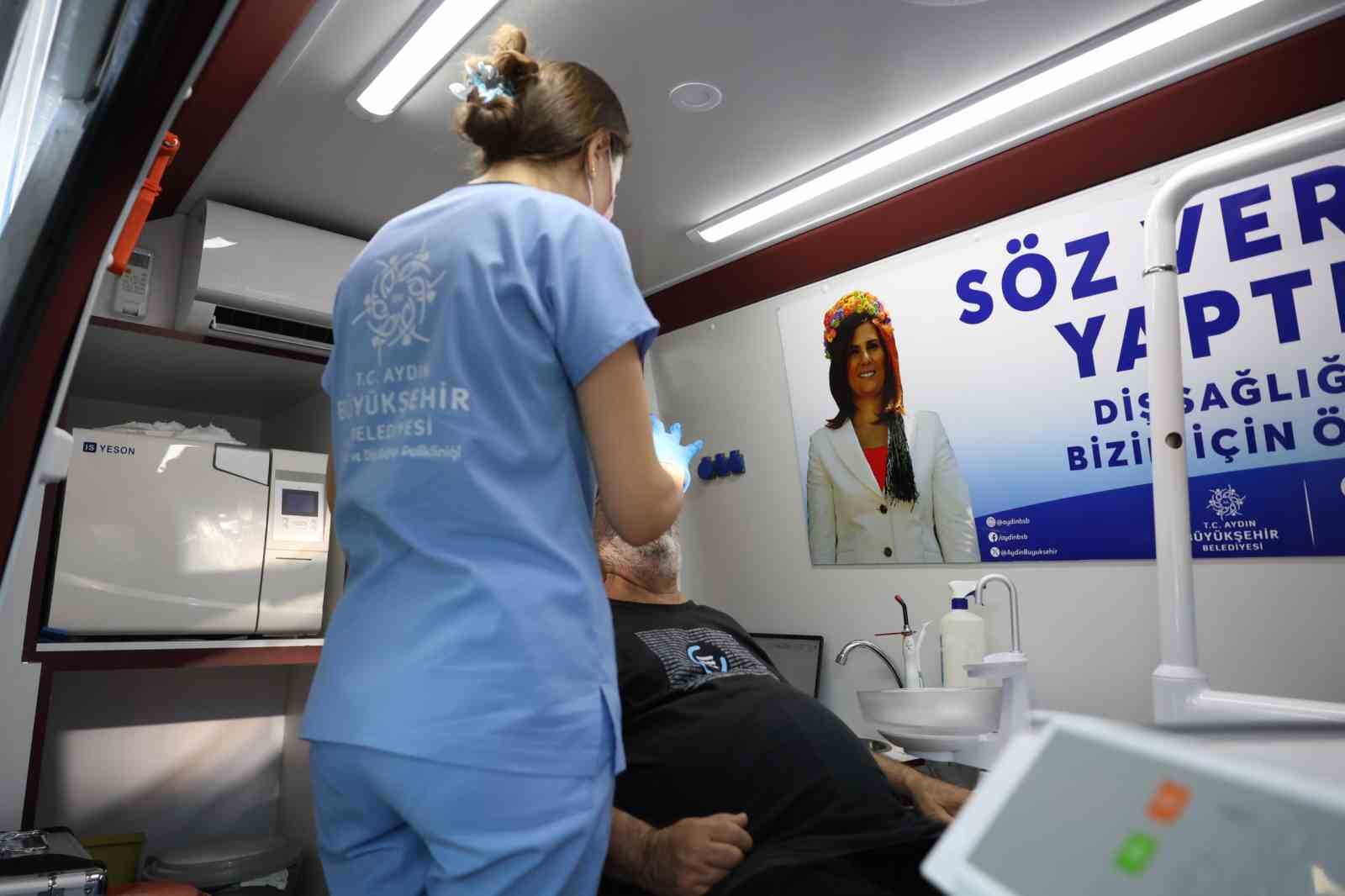 Aydın Büyükşehir’in mobil diş klinikleri hizmete devam ediyor