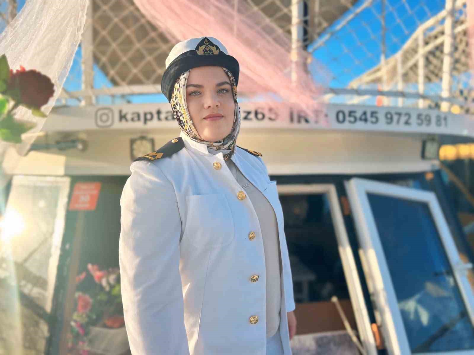 Van Gölü’nün ilk kadın kaptanı: Dümen artık ona emanet