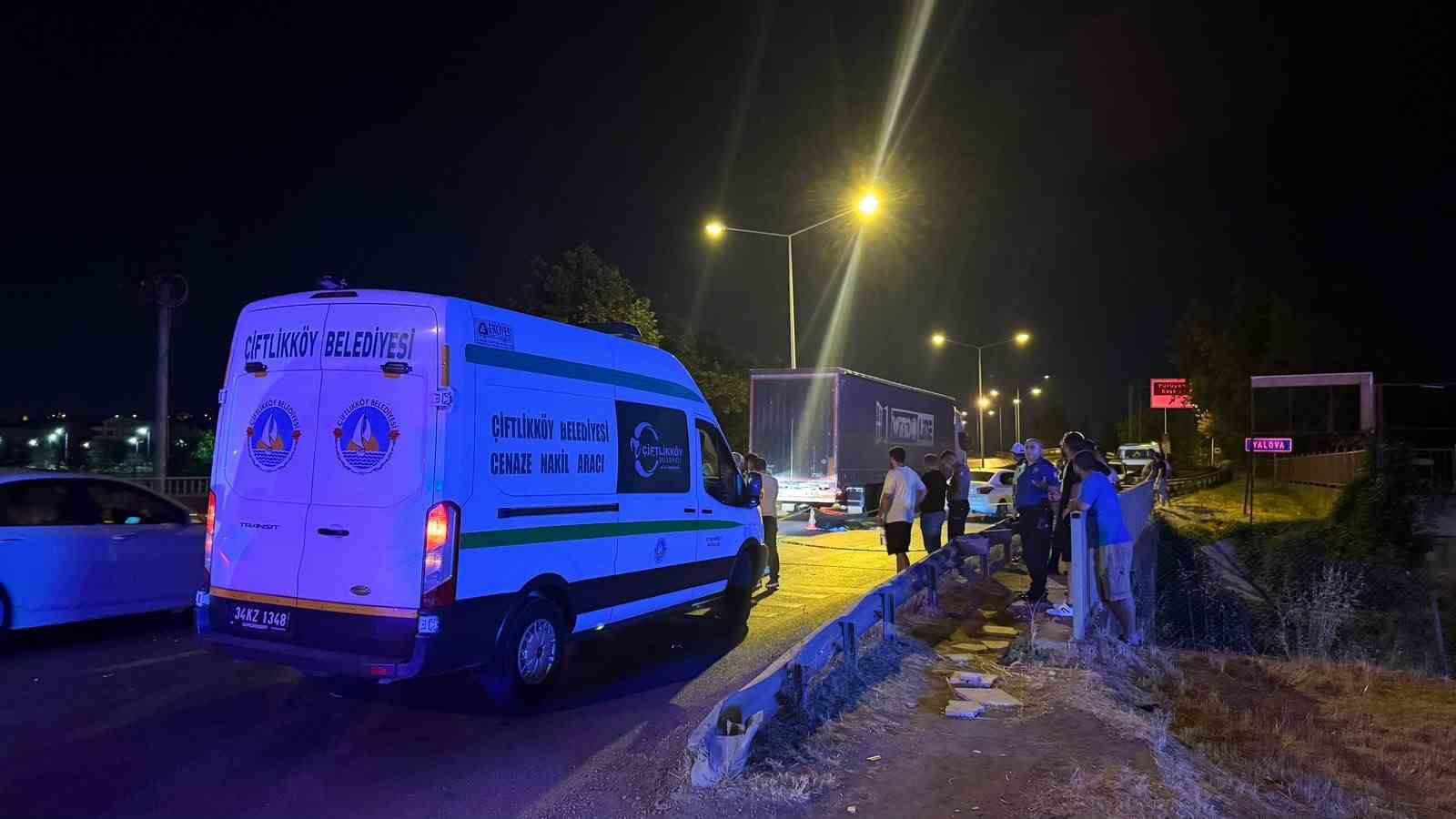 Yalova’da otomobilin çarptığı yaya hayatını kaybetti