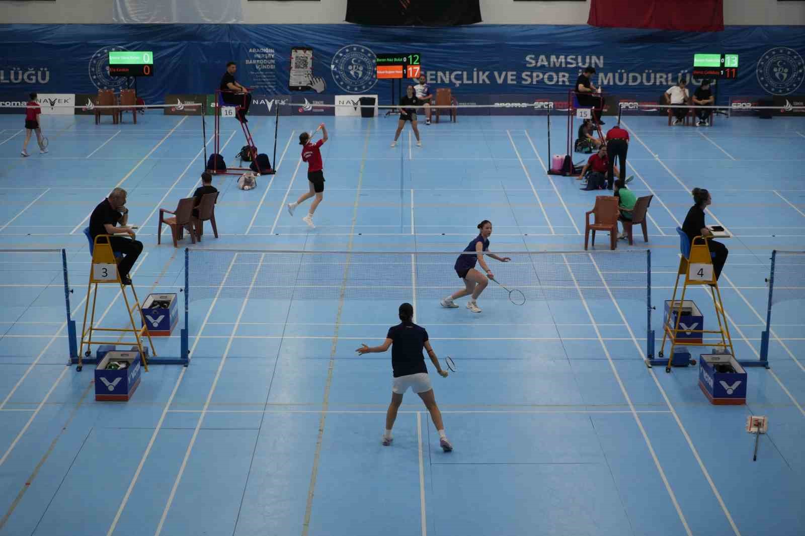 Samsun’da badminton heyecanı: 36 kulüp aynı sahnede