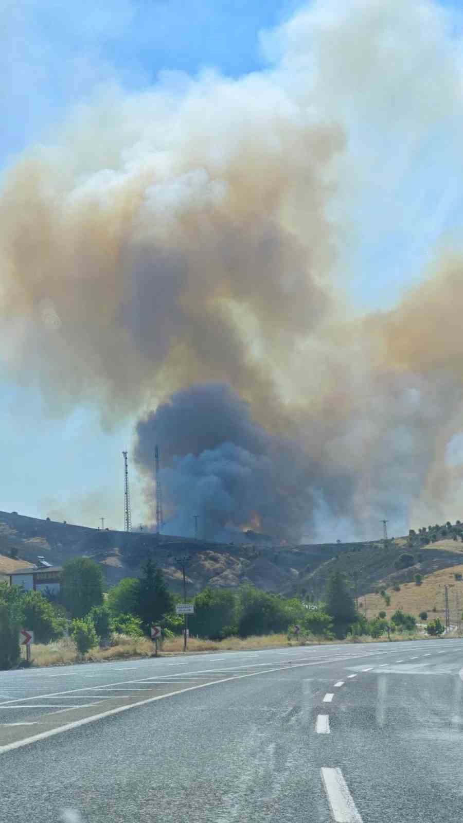 Elazığ’da çıkan arazi yangını söndürüldü