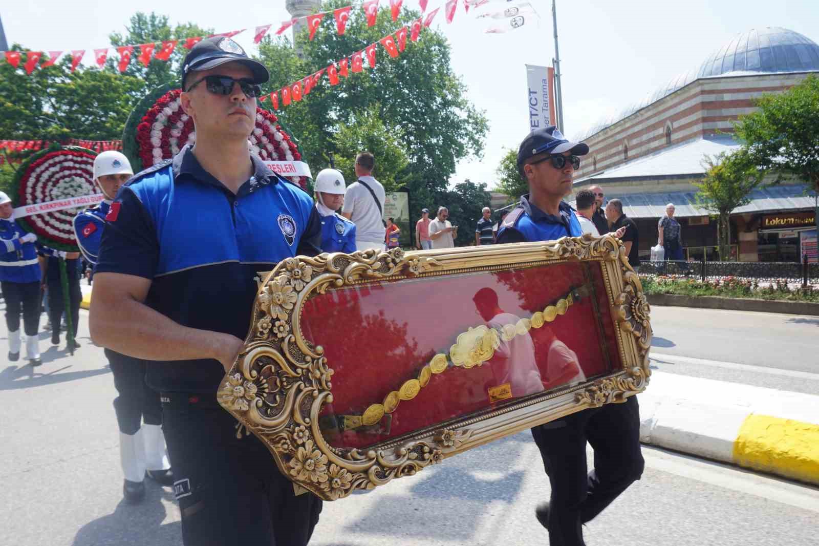 Edirne’de Kırkpınar’ın ağa karşılama geleneği bozulmadı