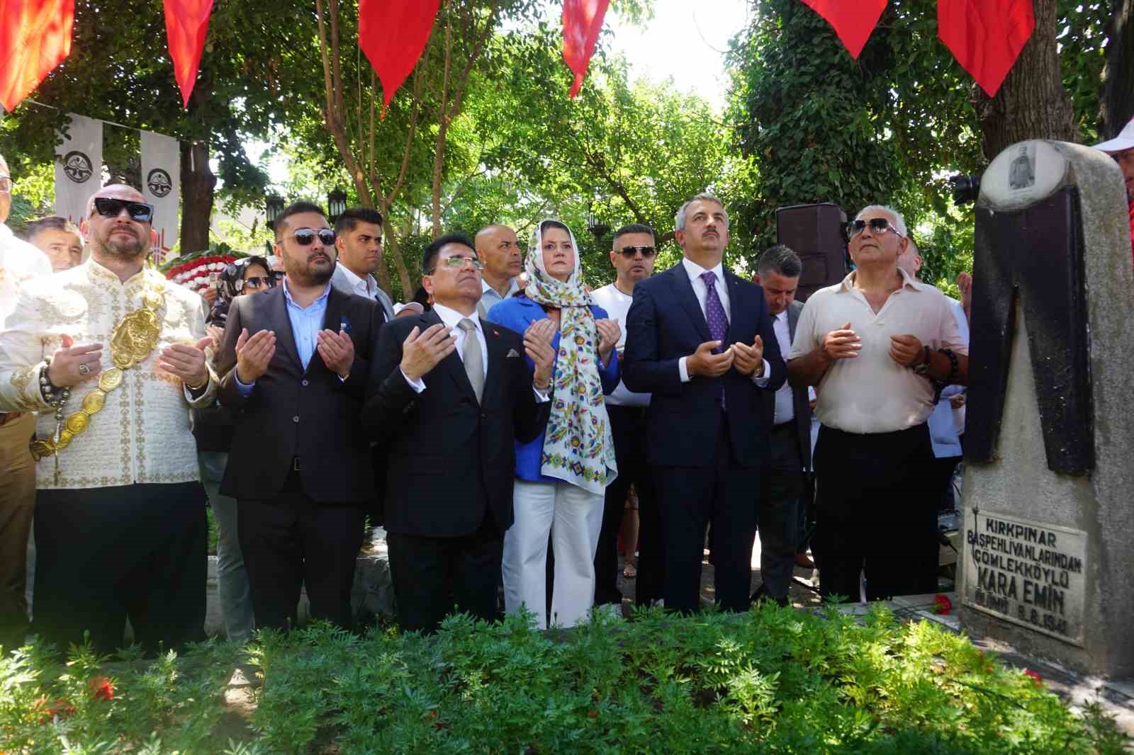 Edirne’de Kırkpınar’ın ağa karşılama geleneği bozulmadı