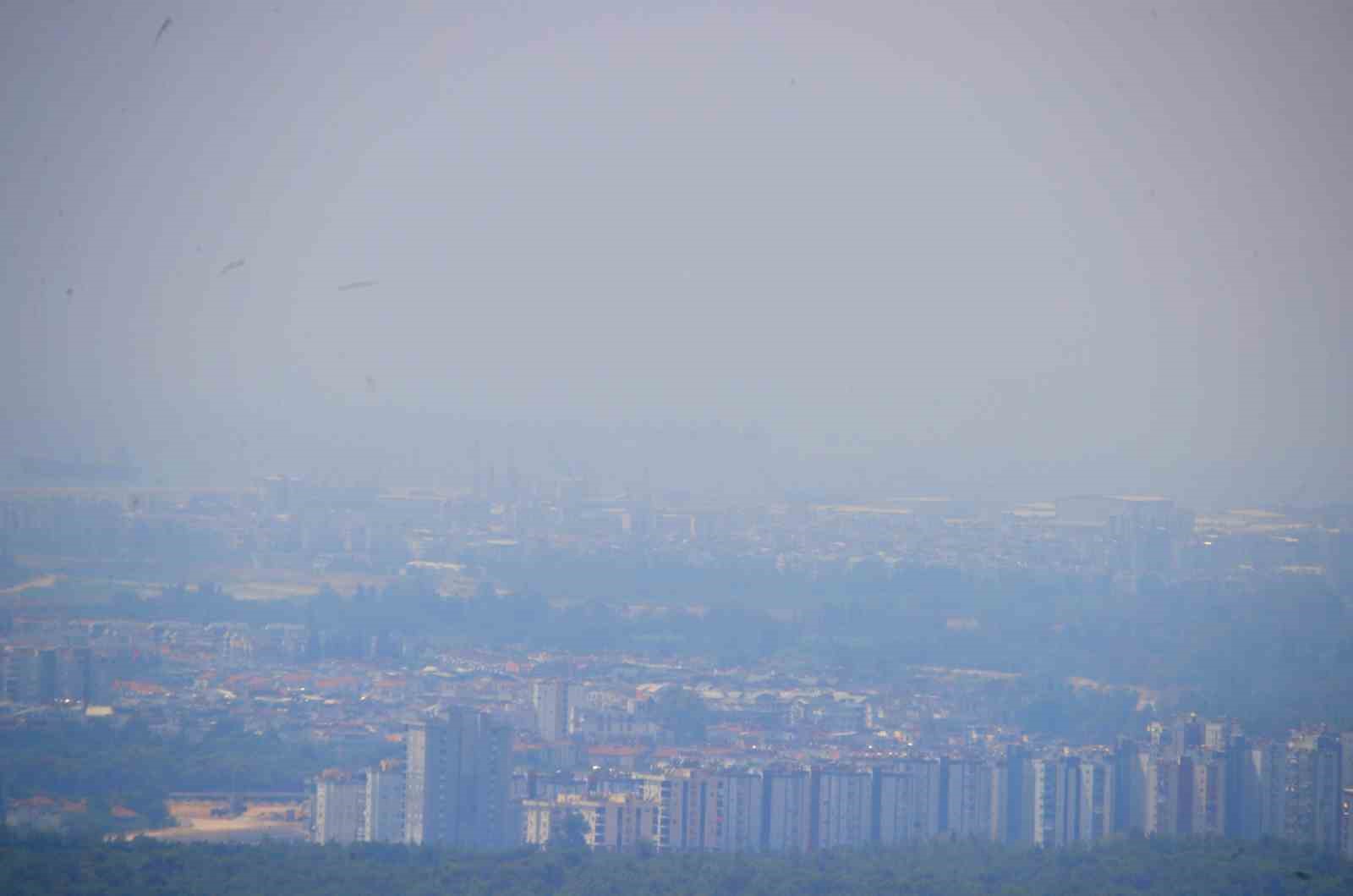 Antalya’da nem yüzde 86’lara ulaştı, kentin üzeri nem bulutları ile kaplandı