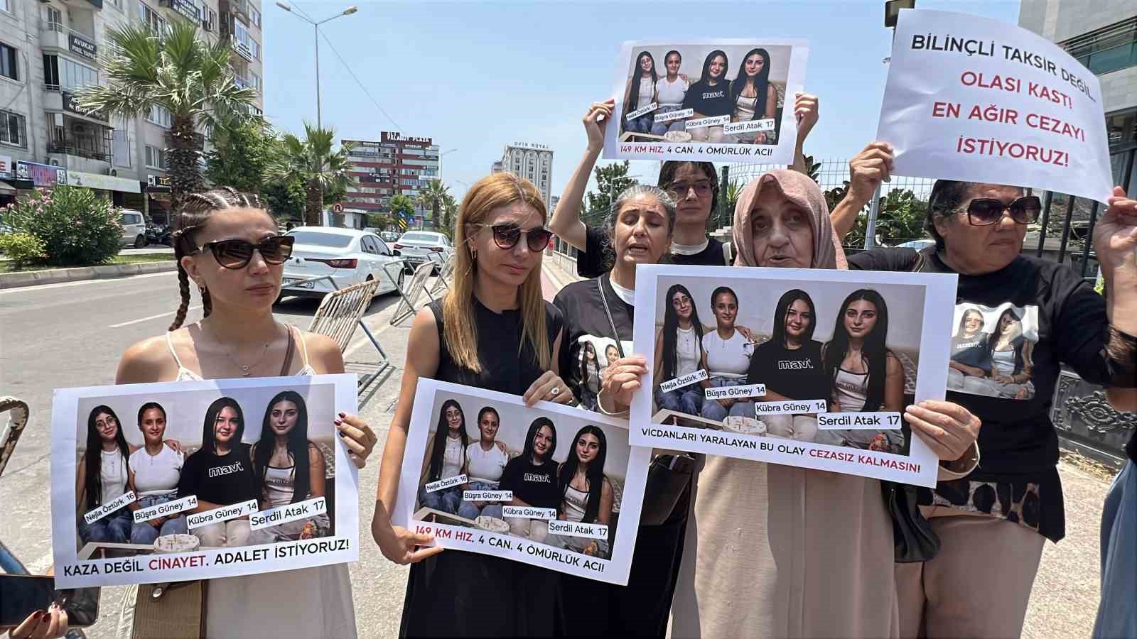 Mersin’de ikiz kardeşler ile iki kuzenin öldüğü kazanın sanığı hakim karşısına çıktı