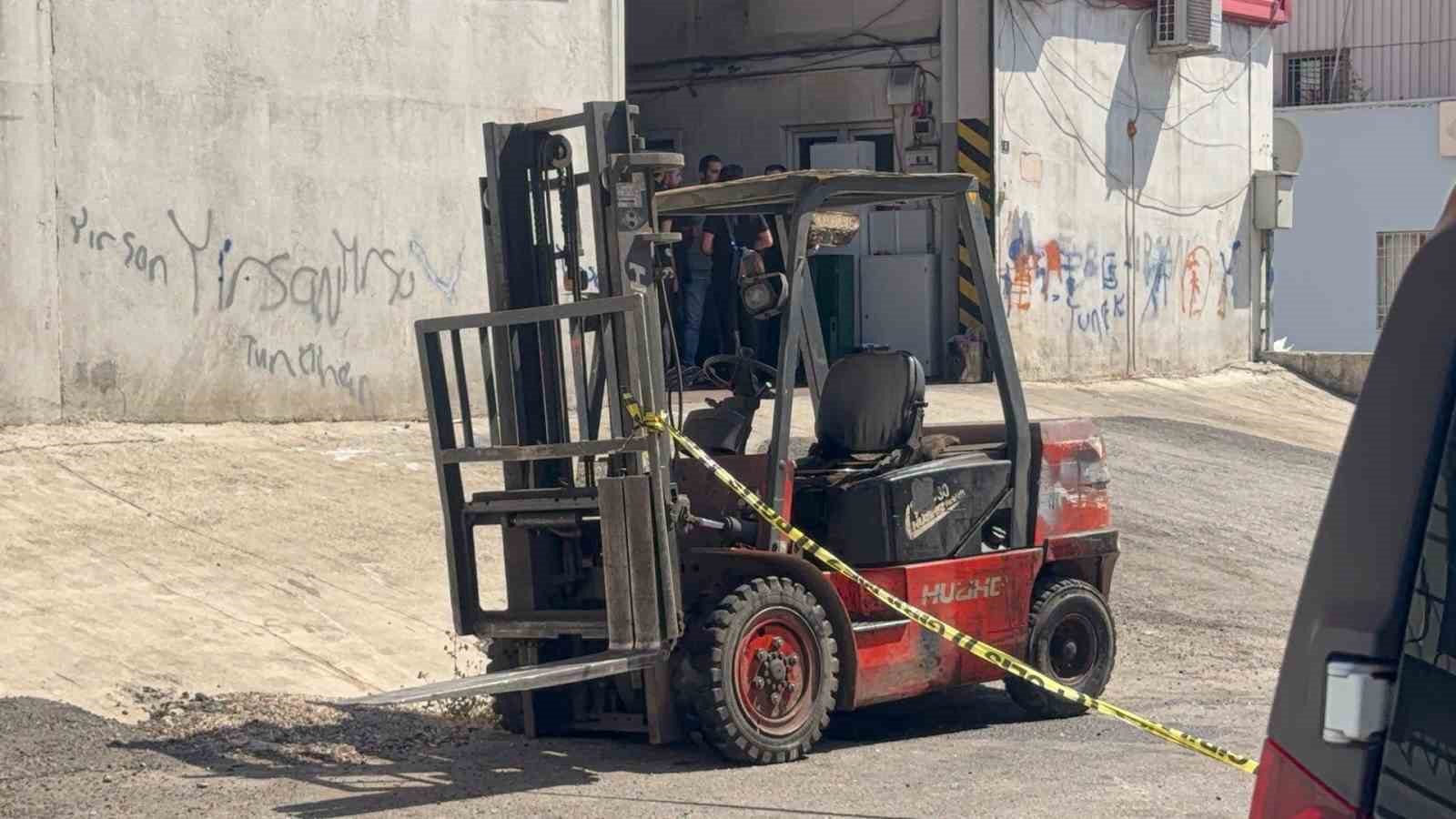 Gaziantep’te üzerine forklift devrilen genç işçi hayatını kaybetti