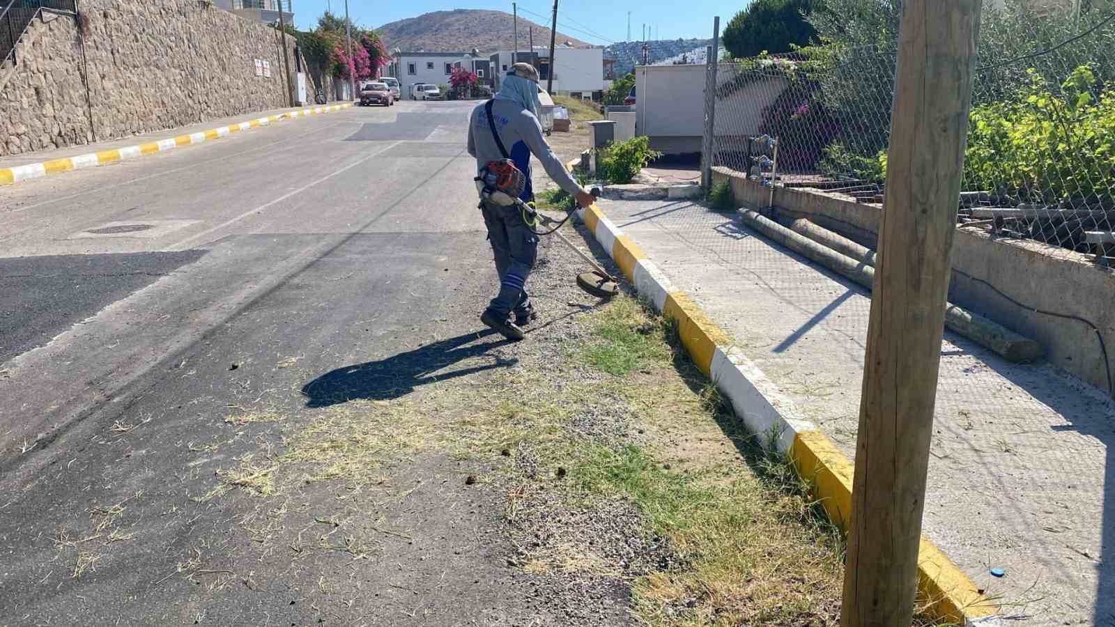 Bodrum’da ot temizliği çalışmaları Haziran ayı boyunca aralıksız sürdü