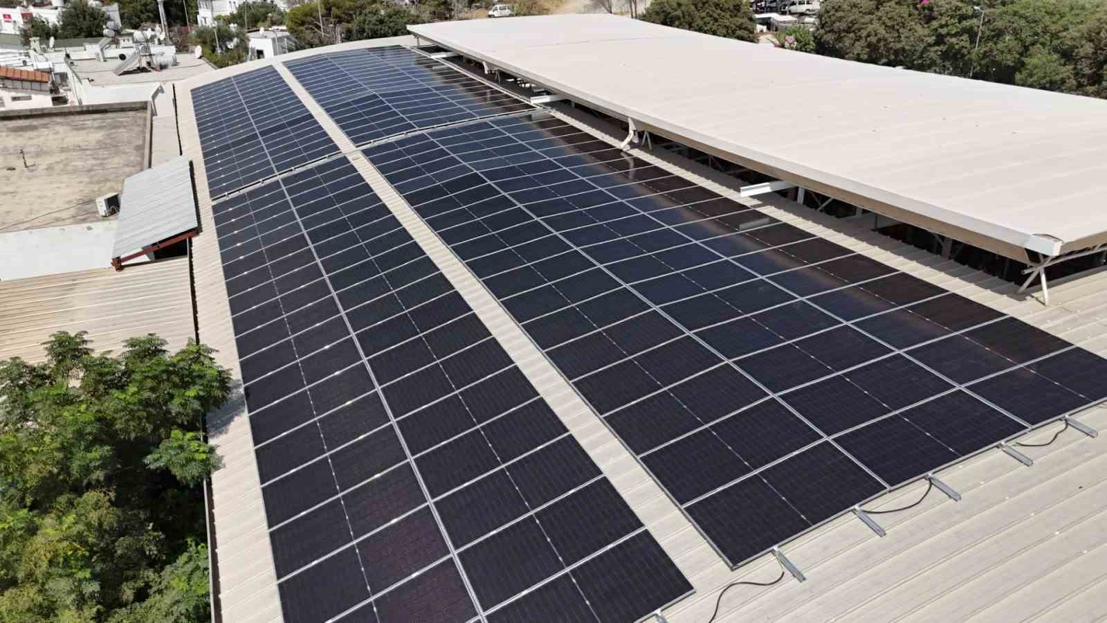 Bodrum Belediyesi, güneşten 106 bin 500 kwh temiz enerji üretti