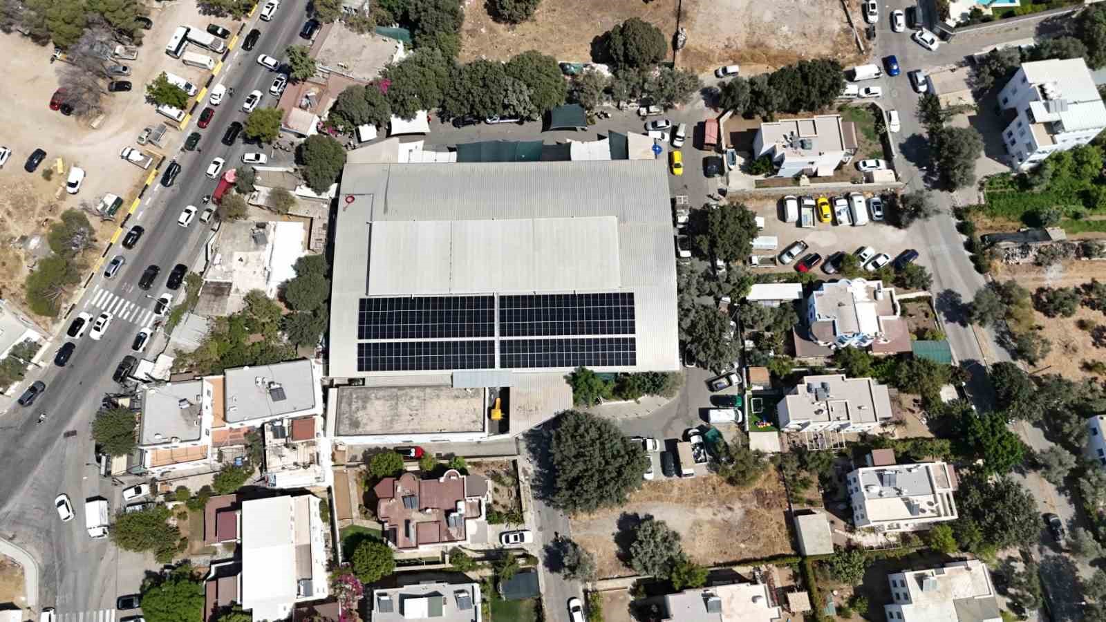 Bodrum Belediyesi, güneşten 106 bin 500 kwh temiz enerji üretti
