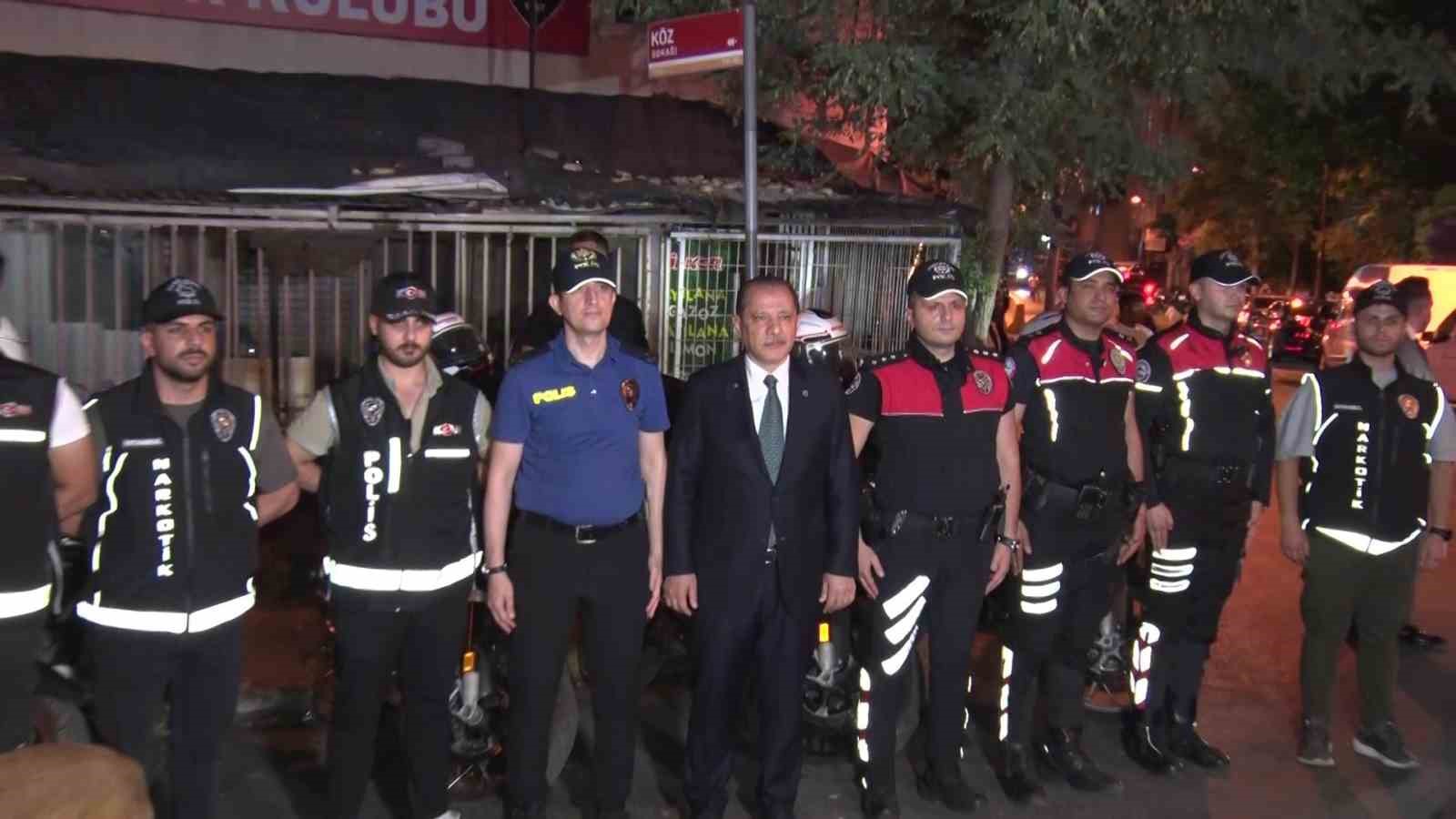 İstanbul Emniyet Müdürü Yıldız, Şişli’deki narkotik ve asayiş denetimine katıldı