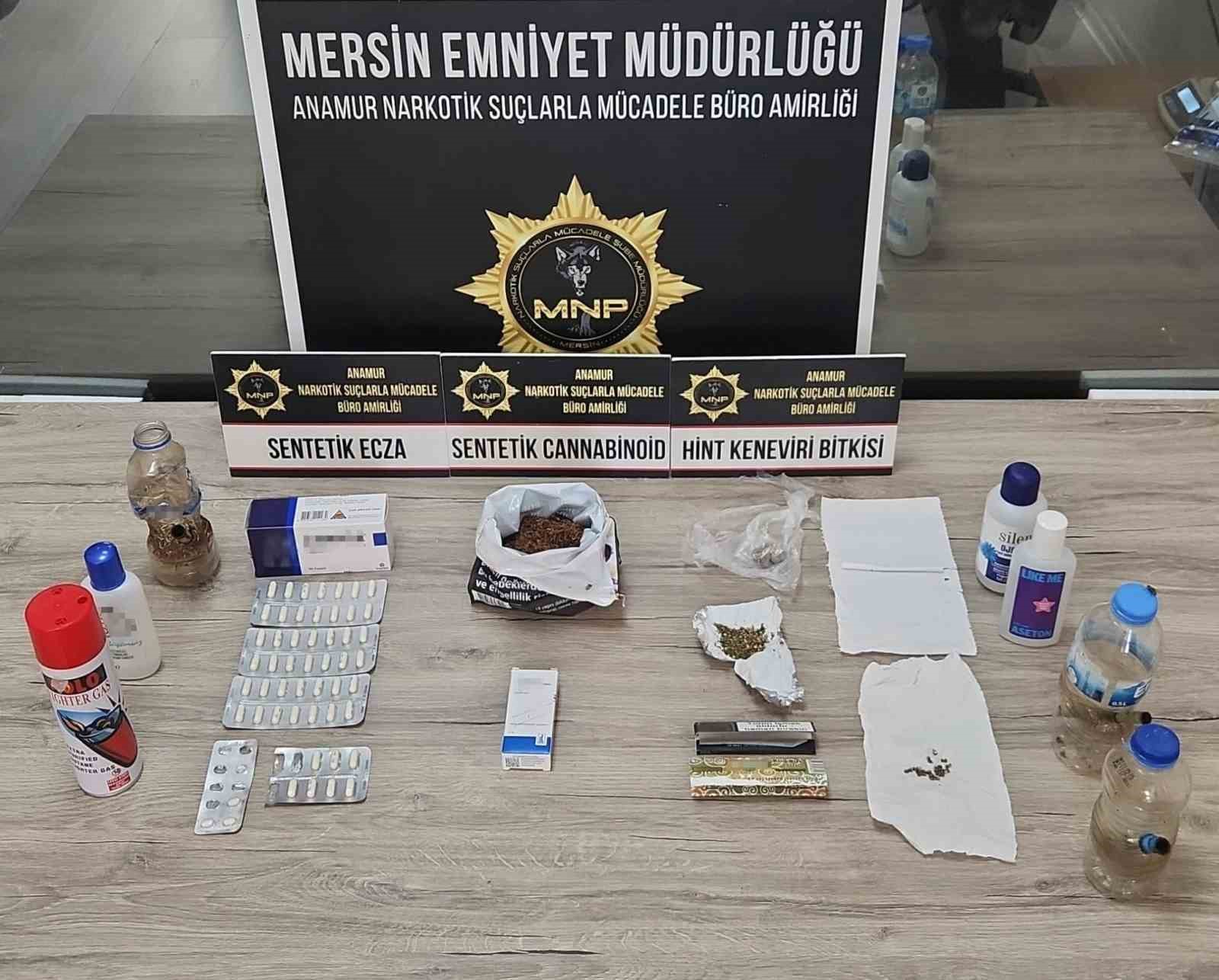 Mersin’in ilçelerinde uyuşturucu operasyonu: 26 şahsa işlem yapıldı