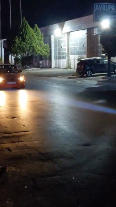 Drift atan araç polisten kaçtı, cezadan kaçamadı