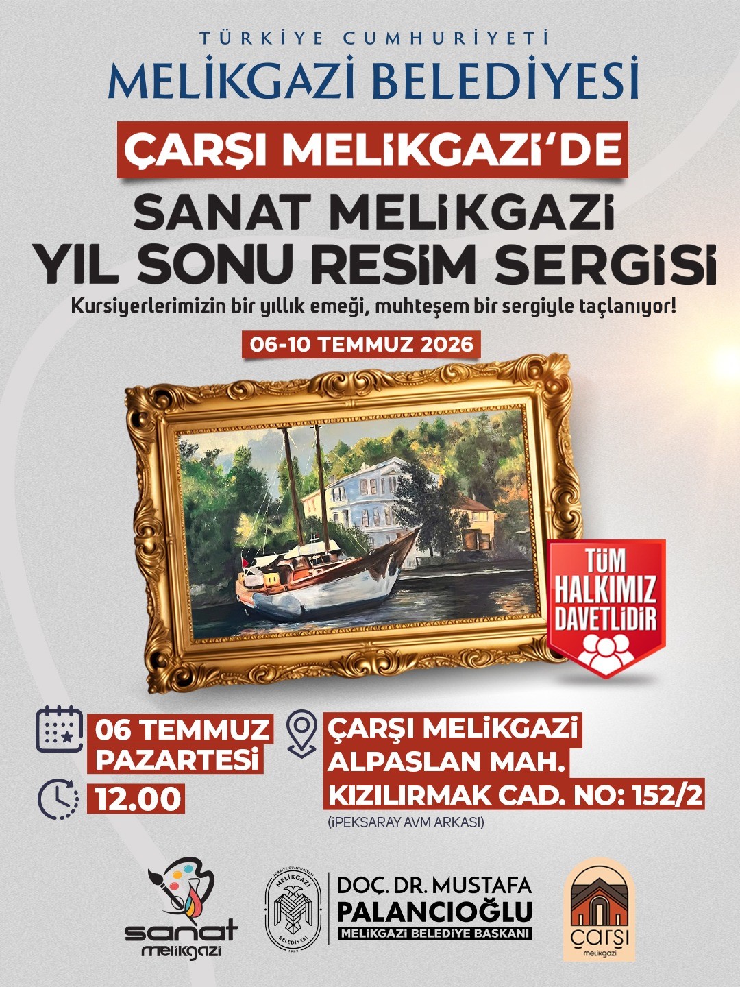 Sanatın kalbi Çarşı Melikgazi’de atacak