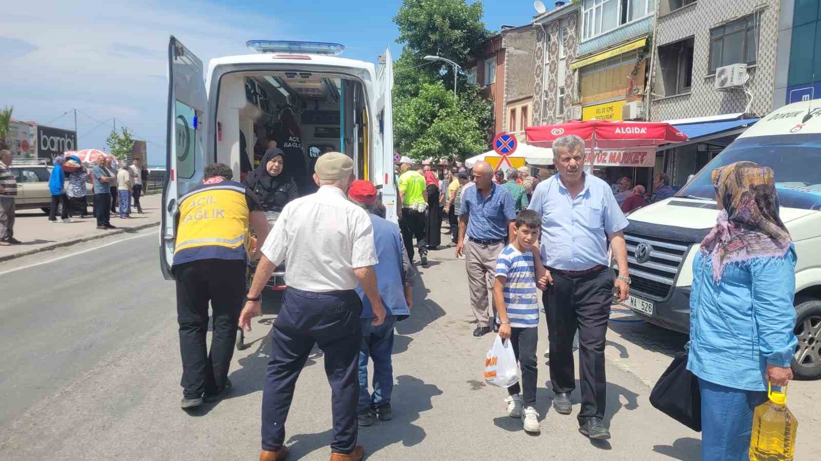 Motosikletin çarptığı kadın yaralandı