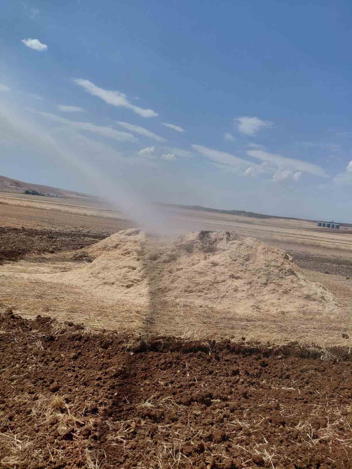 Siirt’te anız yangını