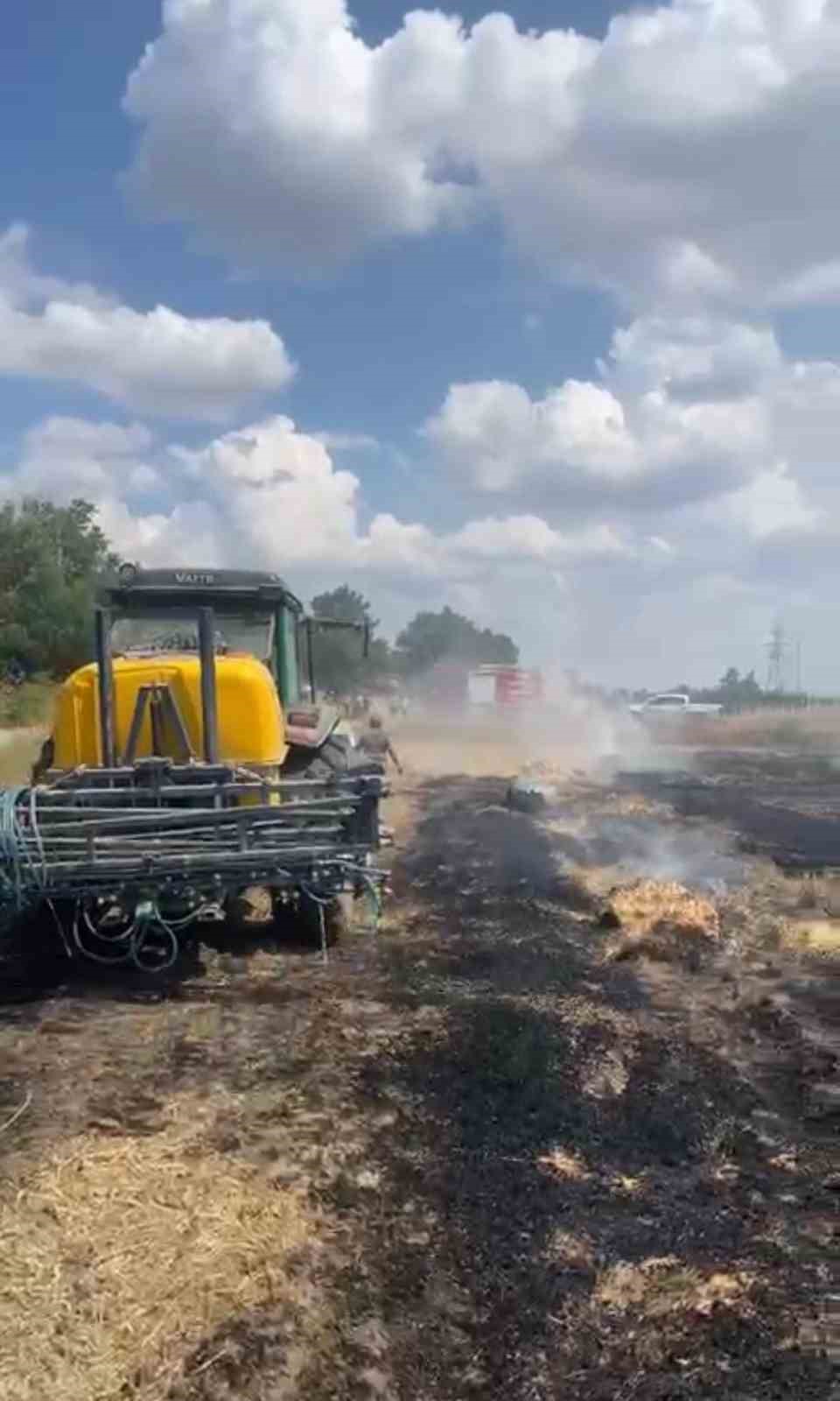 Ezine’de tarım arazisinde çıkan yangın kontrol altına alındı