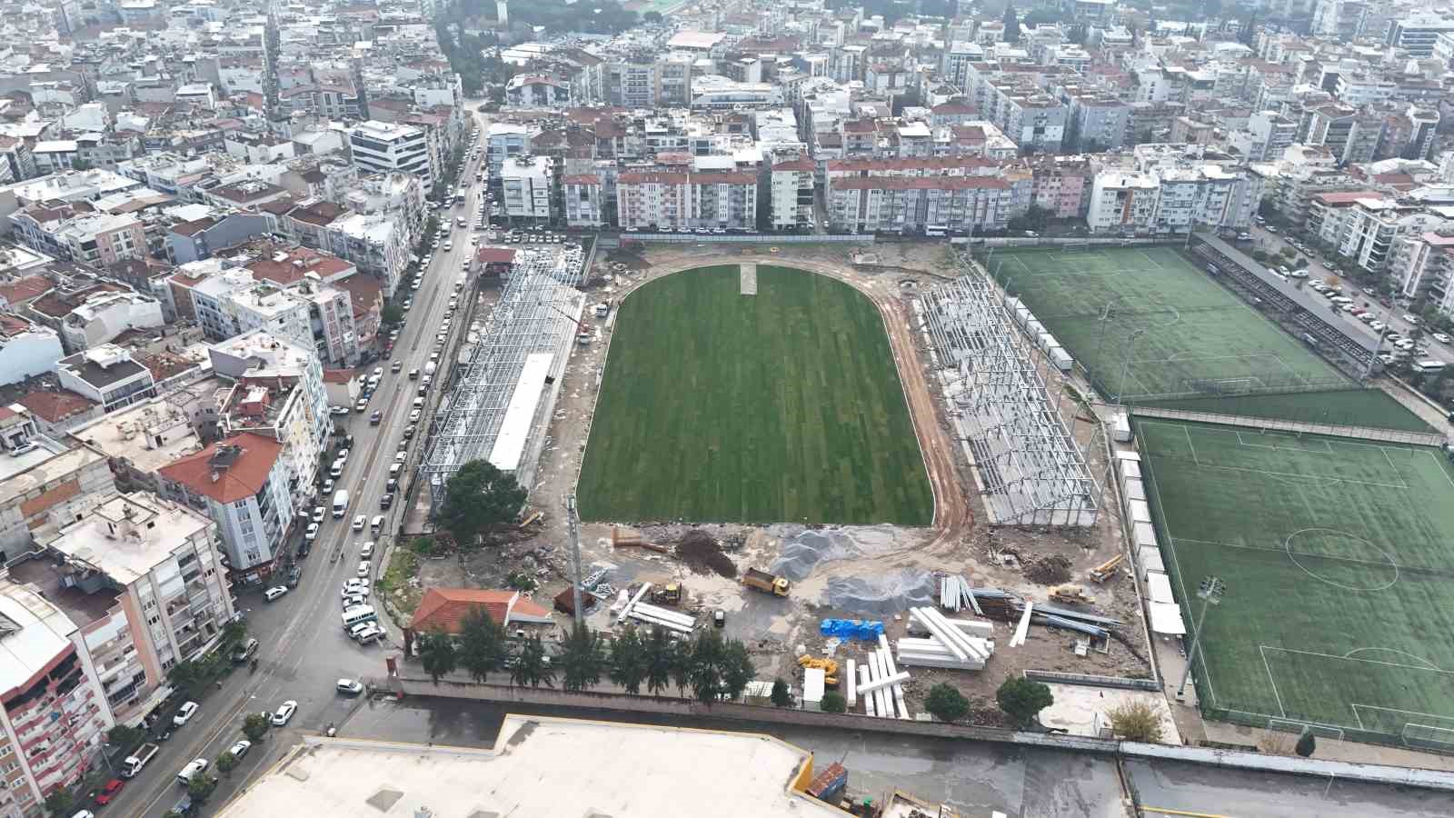 Aydın’da 6 bin kişilik Adnan Menderes Stadyumu’nun yapımı sürüyor