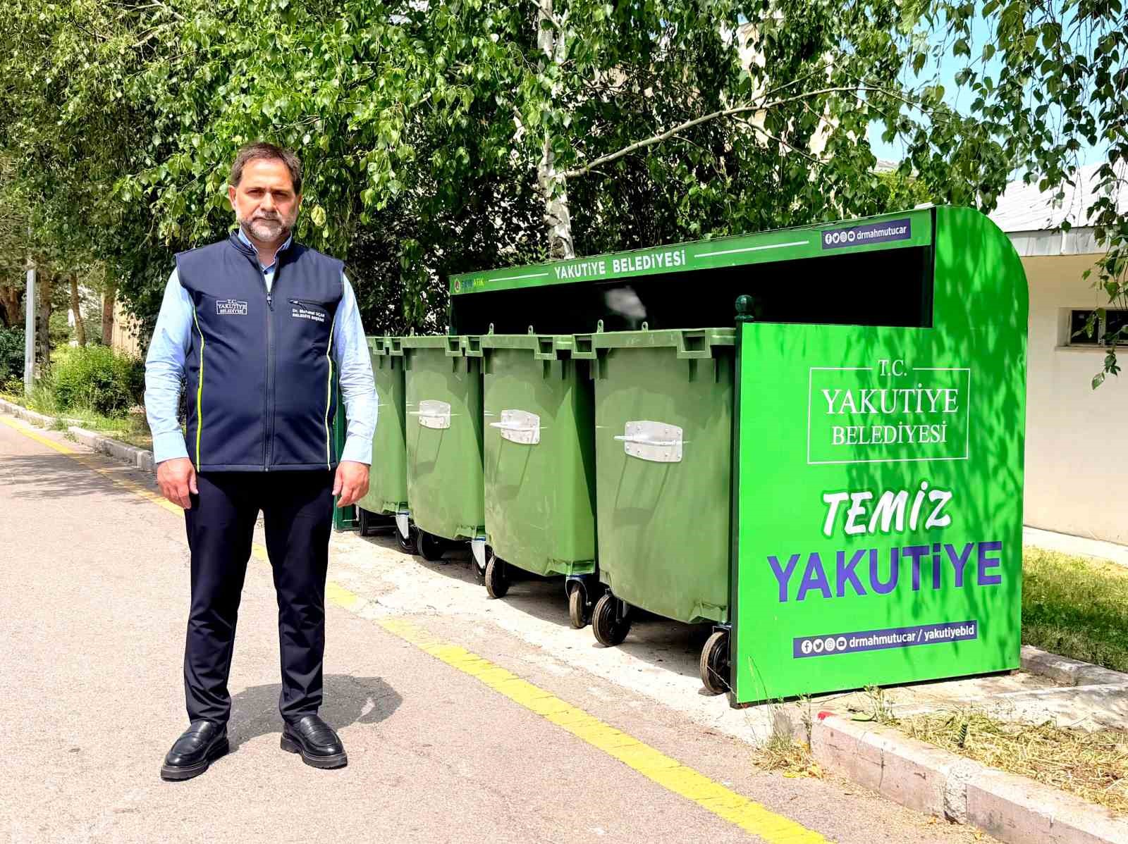 Yakutiye Belediyesi’nden estetik ve çevre dostu yeni çöp konteyner sistemi