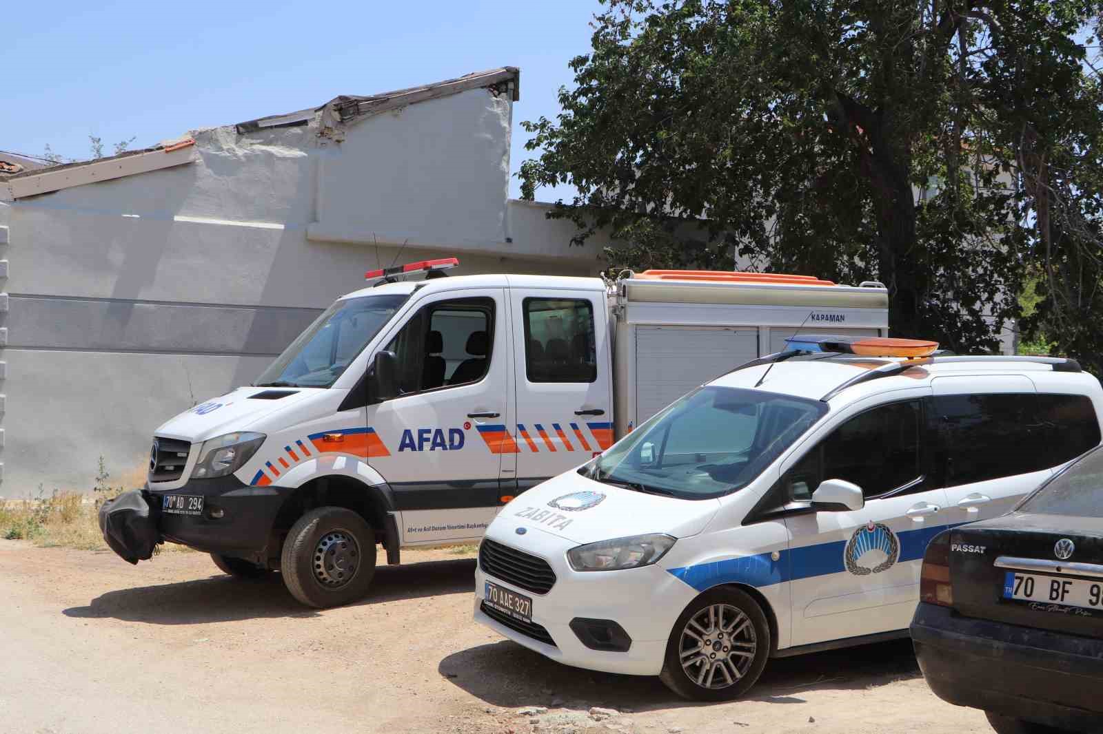 Karaman’da duvarı yıkılan metruk ev için önlem alındı